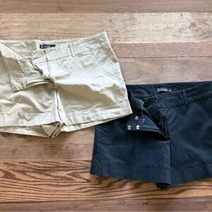New York & Company Black and Tan Women's shorts
